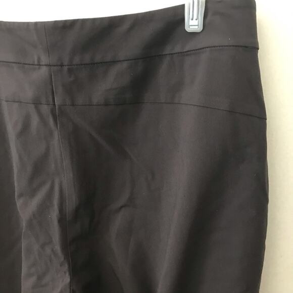 Eileen Fisher Brown Wide Leg Stretch Career Pants - Picture 3 of 6